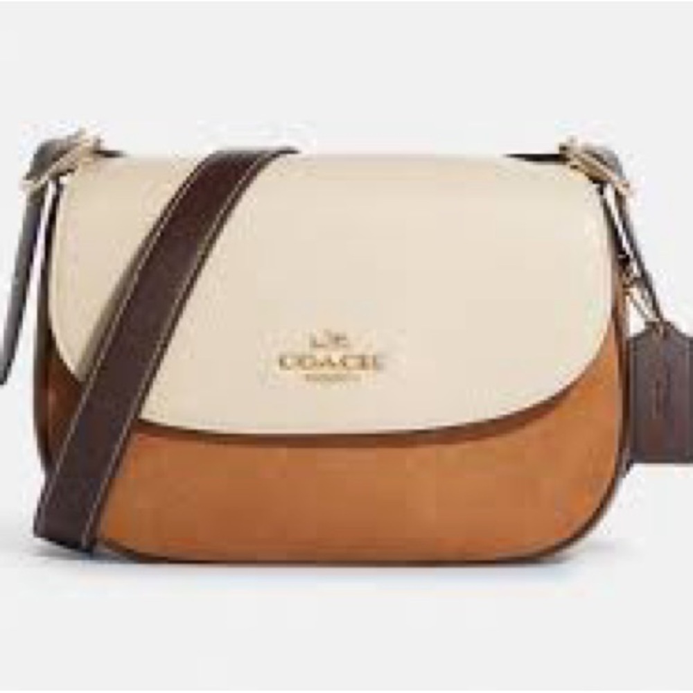 NWOT Coach Macie Saddle Bag in Colorblock - Picture 2 of 13
